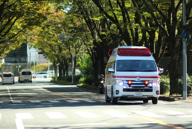 救急病院の帰り